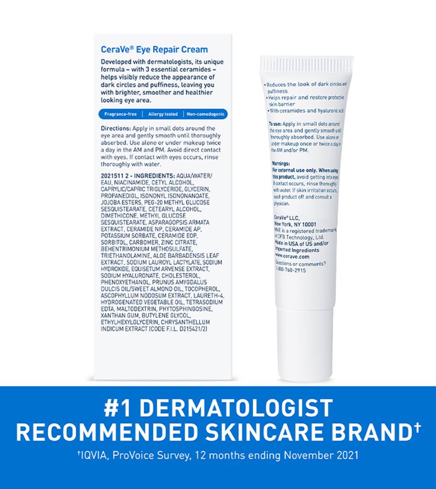 CeraVe-Eye Repair Cream for Dark Circles, Puffiness & Wrinkles