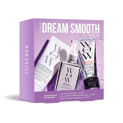 Color Wow Dream Smooth Travel Kit Anti Frizz Shampoo Conditioner And Spray