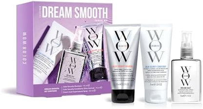 Color Wow Dream Smooth Travel Kit Anti Frizz Shampoo Conditioner And Spray