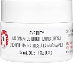 First Aid Beauty Eye Duty Niacinamide Brightening Cream, Illuminating Eye Cream for Dark Circles and Puffiness