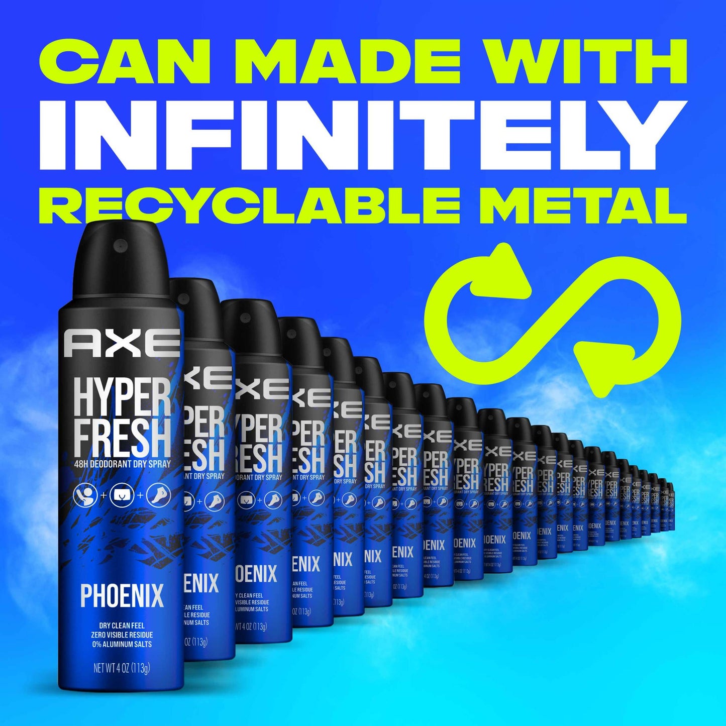 AXE Phoenix | Deodorant Spray 48 Hour Odor Protection Crushed Mint and Rosemary Deodorant without Aluminum and without Residue