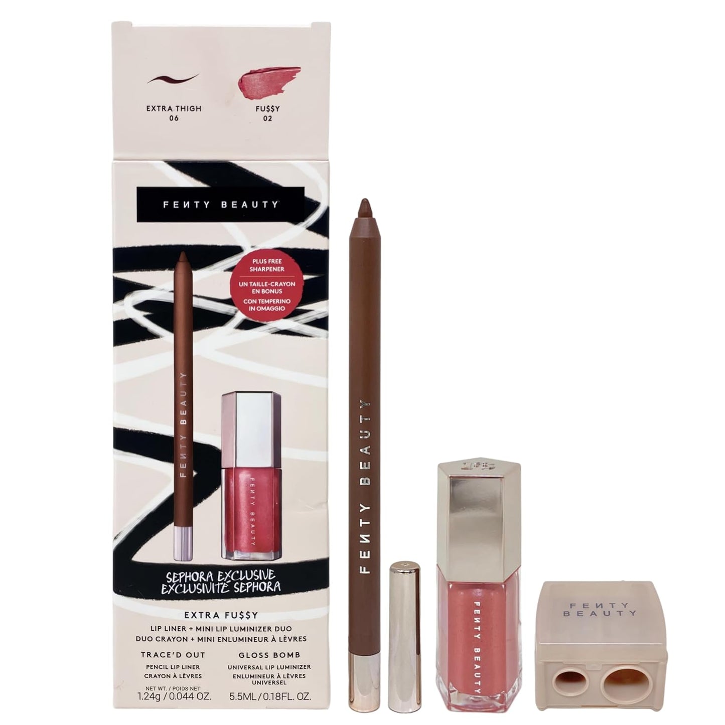 Fenty Beauty by Rihanna Extra Fu$$y Lip Liner + Mini Lip Luminizer Duo