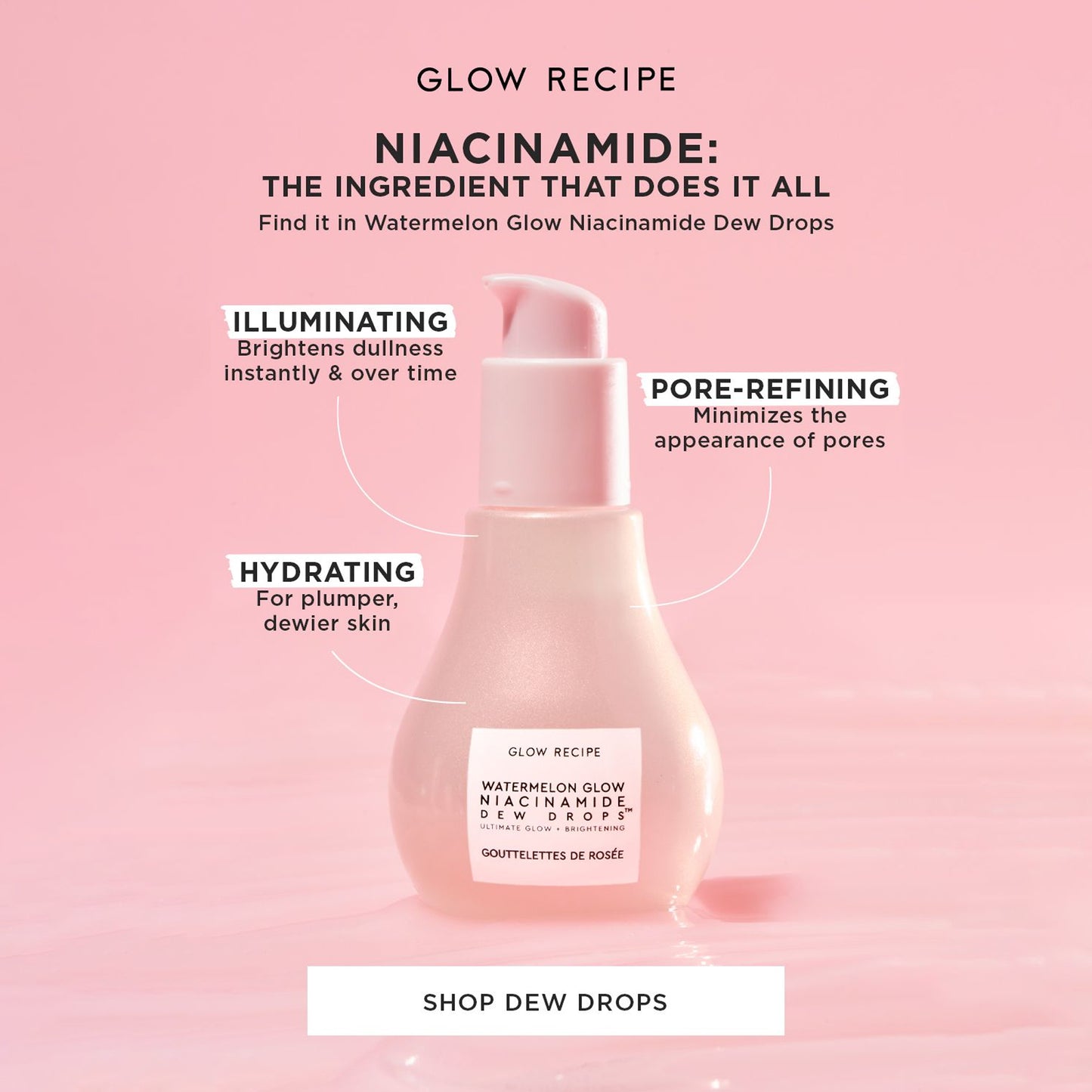 Glow Recipe Sephora Beauty Insider Set: Niacinamide Drops 15ml + PHA+BHA Pore-Tight Toner 25ml