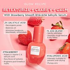 Glow Recipe Strawberry Smooth BHA+AHA Salicylic Serum - 10ml without box