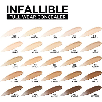 L'Oreal Paris Makeup Infallible Full Wear Waterproof Matte Concealer, Full Coverage