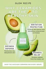 Glow Recipe | Avocado Ceramide Recovery Serum | Barrier Rescue + Redness Relief
