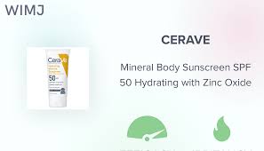 CeraVe Hydrating Mineral Body Sunscreen Spf 50