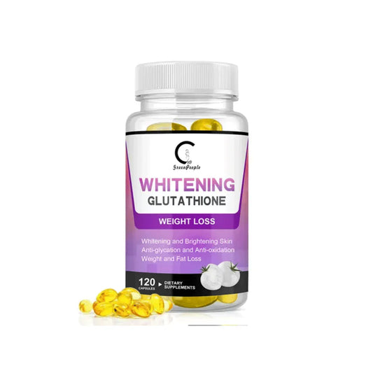 Glutathione Capsules – Anti-Aging Skin Whitening Pills &amp; Fat Burner for Weight Loss