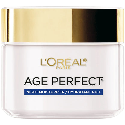 L'Oreal Paris- Age Perfect Night Moisturizer Anti Aging Even Tone, 2.5 oz(72g)