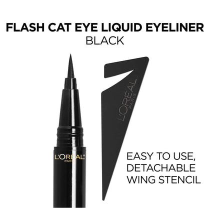 L'Oreal Paris-Infallible Flash Cat Waterproof Liquid Eyeliner, Black, 0.44 oz.