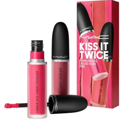 MAC Cosmetics Kiss It Twice Powder Kiss Liquid Duo: Pink