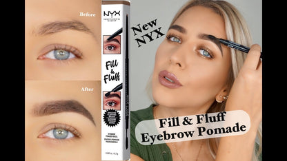 NYX-Fill & Fluff Eyebrow Pomade Pencil-Dual-ended eyebrow pencil