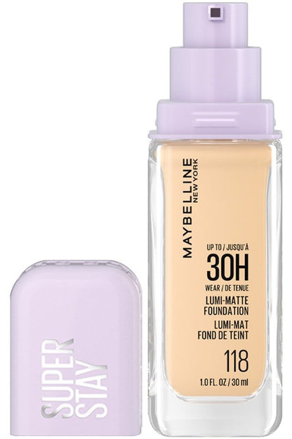 Maybelline Super Stay® Lumi-Matte Foundation makeup (Buildable coverage and up to 30hr wear.)