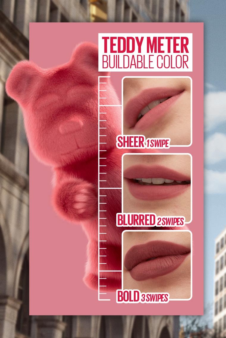 MAYBELLINE -Super Stay Teddy Tint Blurred Matte Lip Tint