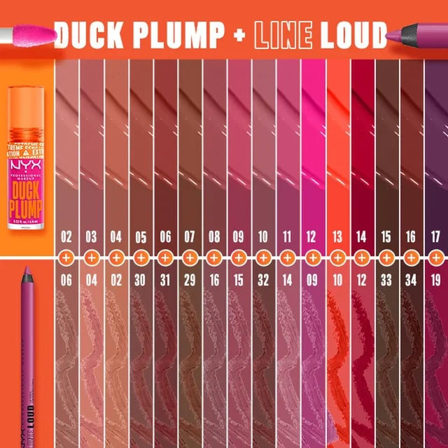 NYX | Professional Make Up| Duck Plump High Pigment Plumping Lip Gloss - 15 Twice The Spice- Spiced Red