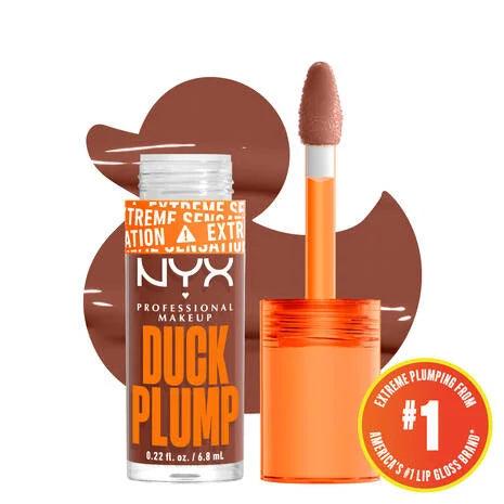 NYX | Professional Make Up| Duck Plump High Pigment Plumping Lip Gloss - 15 Twice The Spice- Spiced Red