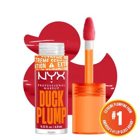 NYX | Professional Make Up| Duck Plump High Pigment Plumping Lip Gloss - 15 Twice The Spice- Spiced Red
