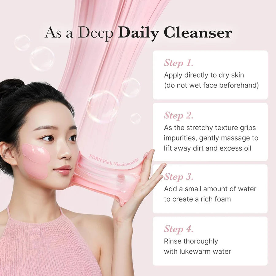 Medicube PDRN Pink Niacinamide Whip Cleanser