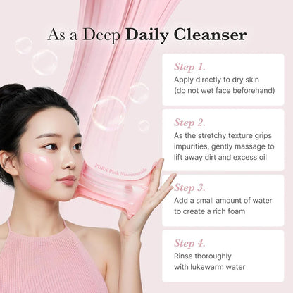 Medicube PDRN Pink Niacinamide Whip Cleanser