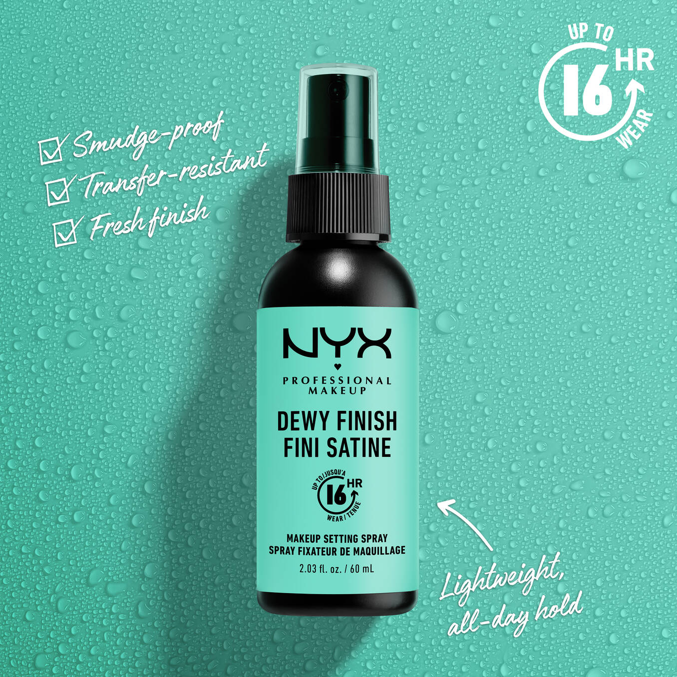 NYX-Dewy Finish Setting Spray 60ml