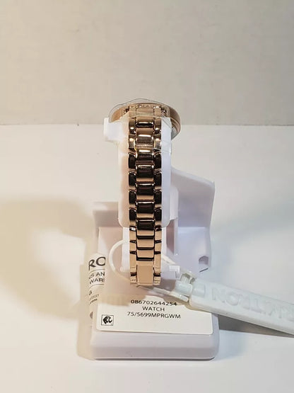 Armitron | 75/5699MPRGWM Swarovski Crystal Easy Read Mother of Pearl WMS Watch