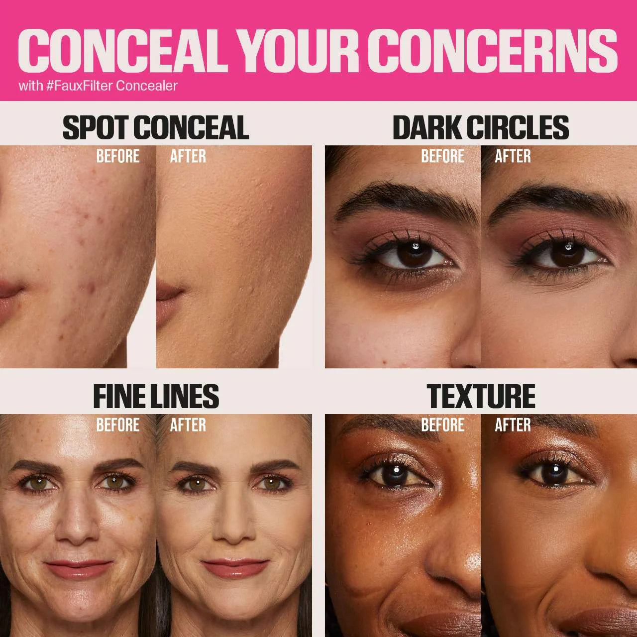 Huda Beauty#FauxFilter Matte Buildable Coverage Waterproof Concealer