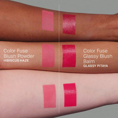 The Haus Labs Color Fuse Glassy Blush Balm Stick + Powder Blush Set