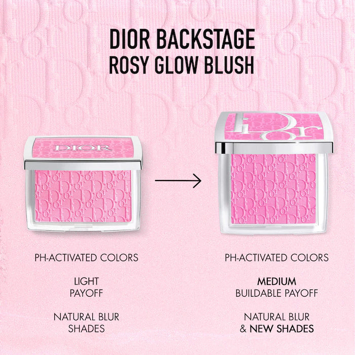 DIOR Rosy Glow Powder Blush – Color-Adaptive Radiant Finish Blush