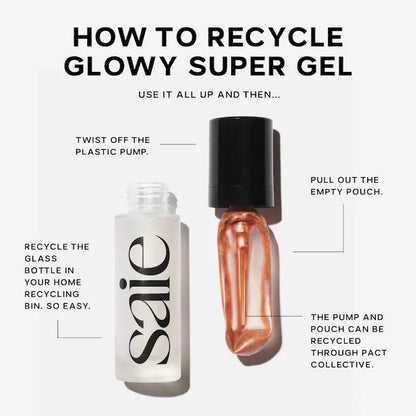 Saie Glowy Super Gel Lightweight Dewy Highlighter