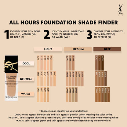 YSL All Hours Foundation LW8 – 24H Full Coverage with a Luminous Matte Finish